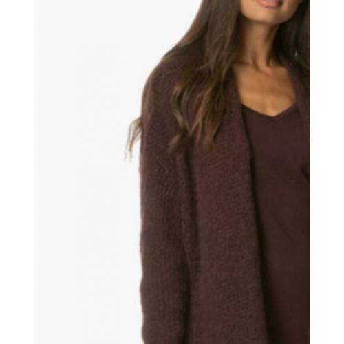 ? AMERIVCAN VINTAGE ? | Royaal - Diep bruin gebreid vest M/L
