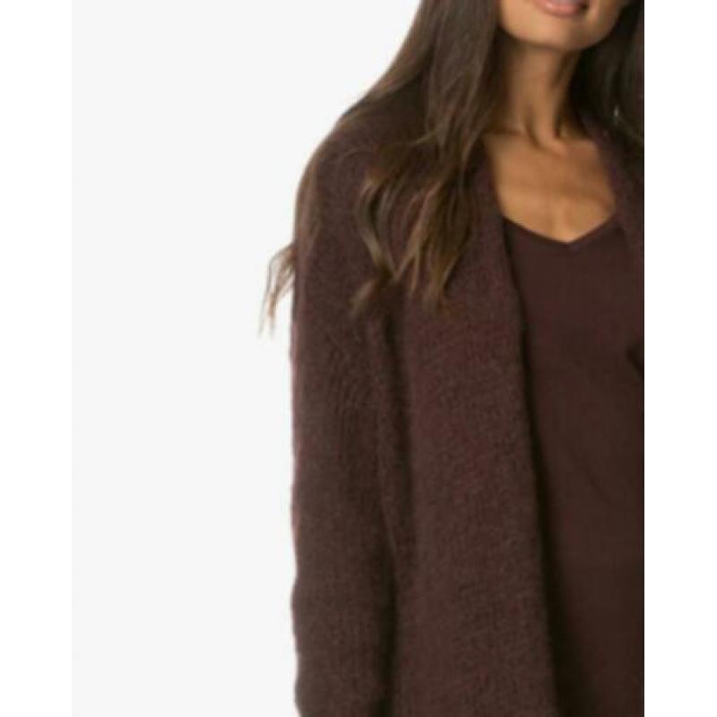 ? AMERIVCAN VINTAGE ? | Royaal - Diep bruin gebreid vest M/L