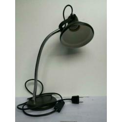 Vintage Industriële bureaulamp tafellamp Grijs
