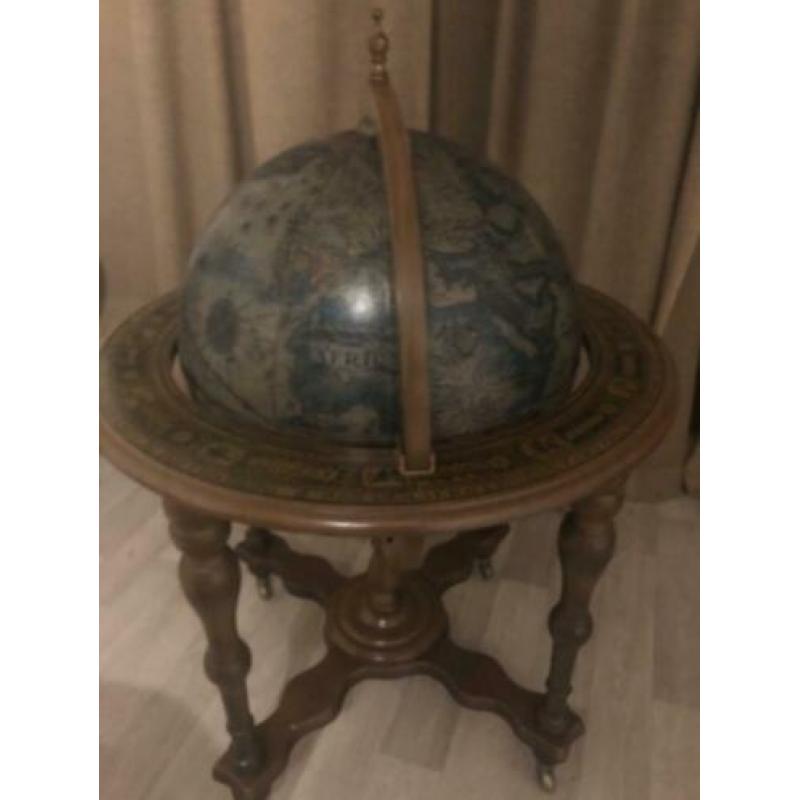 ANTIEKE bar globe drank wereldbol barglobe globebar minibar