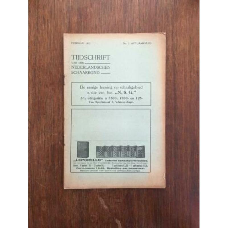 Tijdschrift van den Nederlandschen Schaakbond jrg 40 (1932)