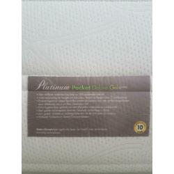 Te koop 2x matras 90x210 Platinum Pocket Deluxe Gel