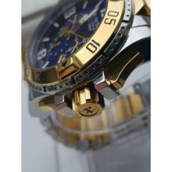 INVICTA RESERVE EXCURSION QUARTZ WATCH goud zilver band xxl
