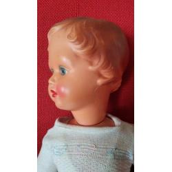 Vintage grote pop 60 cm met elastiek