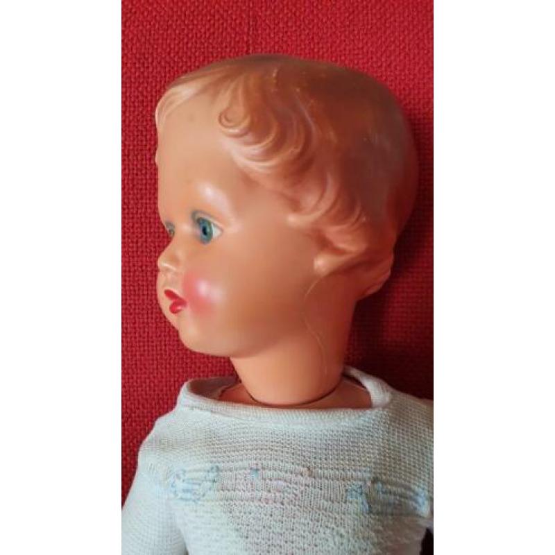 Vintage grote pop 60 cm met elastiek