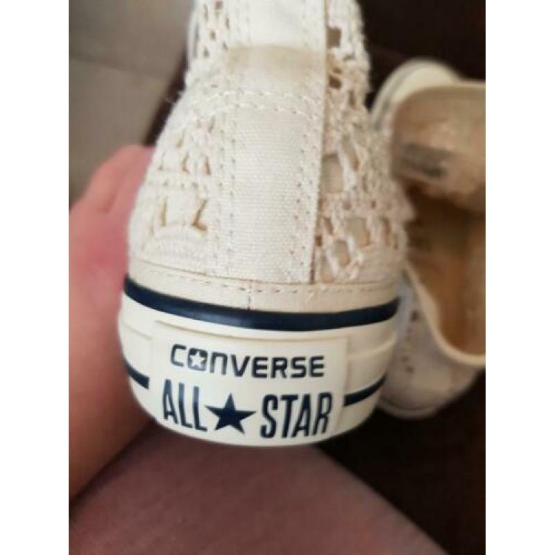 All stars witte gehaakte sneakers maat 38. NIEUW.