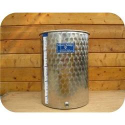 Brouwvat van 50 liter met deksel en ontluchting, inox, RVS