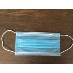 Mondkapjes, 2 laags, latex en fiberglas-vrij, met elastiek