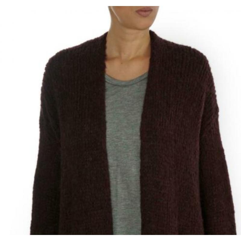 ? AMERIVCAN VINTAGE ? | Royaal - Diep bruin gebreid vest M/L