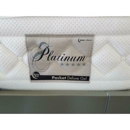 Te koop 2x matras 90x210 Platinum Pocket Deluxe Gel