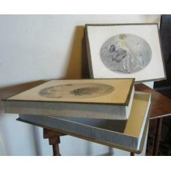 2 antieke art deco dozen m litho, sign. Vilart, cfr. Icart