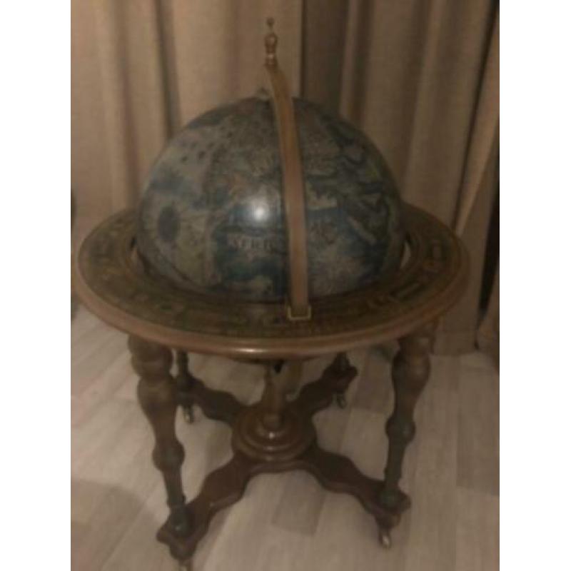 ANTIEKE bar globe drank wereldbol barglobe globebar minibar