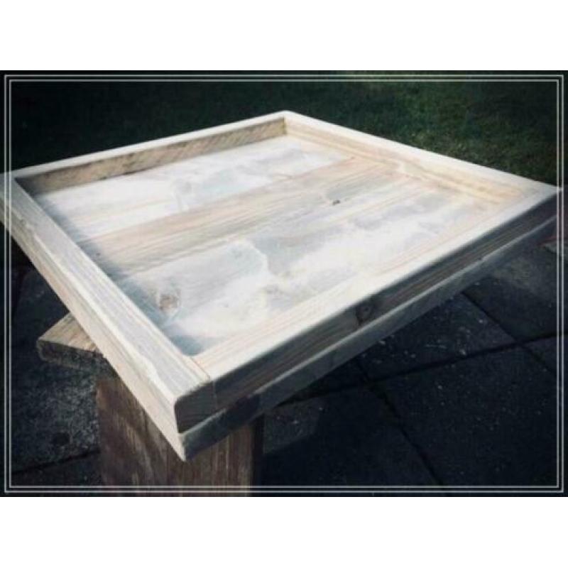 Dienblad hocker van steigerhout andere maat mogelijk