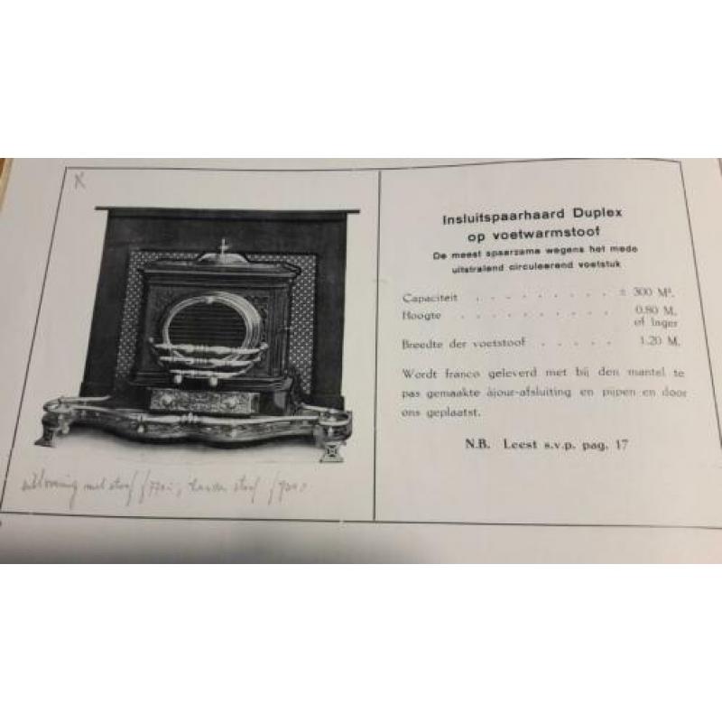 Kachels 1942, w.h. gispen, heerenveen, catalogus.