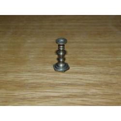 Vintage miniatuur koperen kandelaar 2.5 cm poppenhuizen