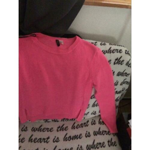 H&M trui / top roze maat XS