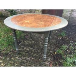 Hangoortafel Klaptafel Eettafel Rond Tafel Frans Landelijk