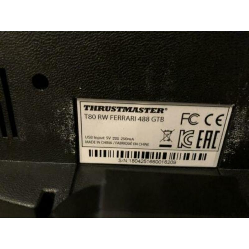 Thrust master T80 Ferrari stuur inclusief F1 spel
