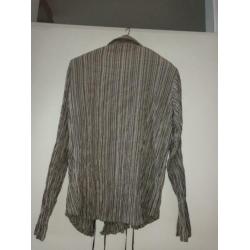 Blouse zwart/wit maat 40 zaza