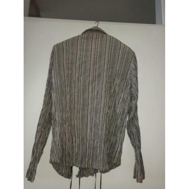 Blouse zwart/wit maat 40 zaza