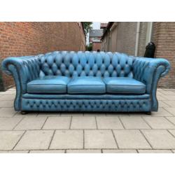 Chesterfield bank jeans blauw GRATIS BEZORGD!