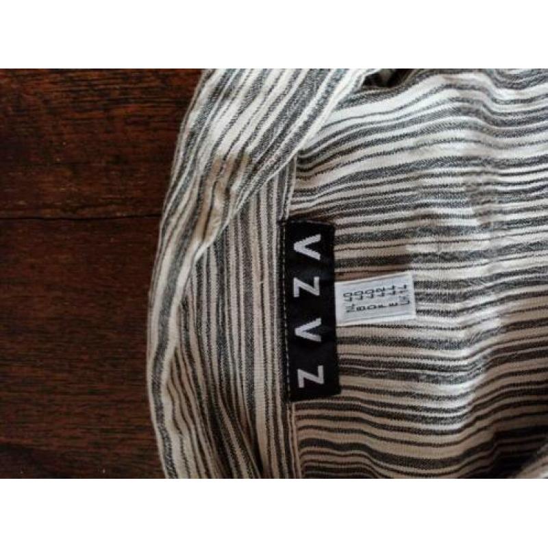Blouse zwart/wit maat 40 zaza