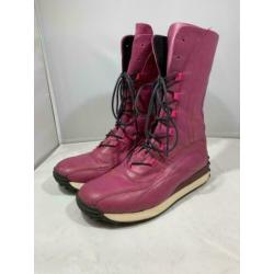 Donker oud rose winterlaarsjes van Bronx, mt 38
