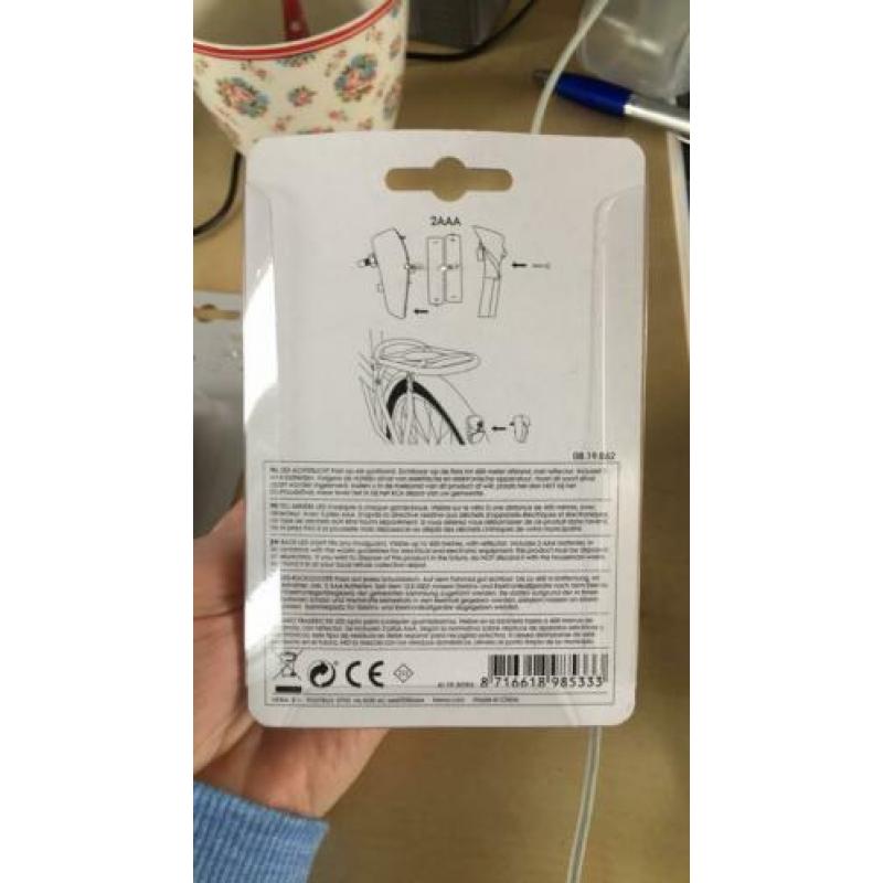 Hema koplamp en achterlicht op batterij nieuw 2019
