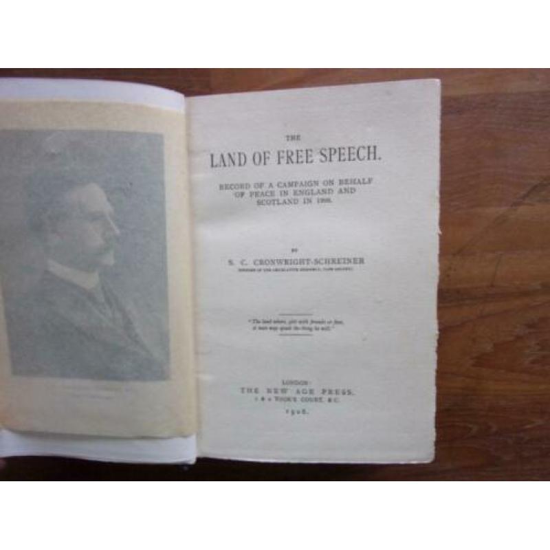 1906 Zuid-Afrika. C.C. Cronwright-Schreiner (omstreden): In