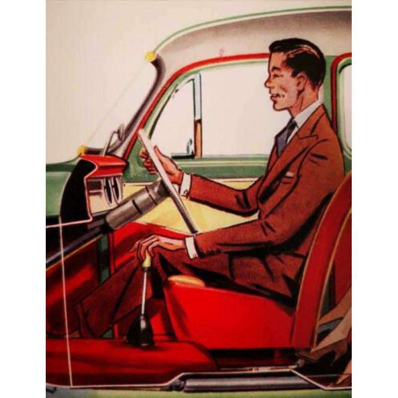 1957 OLDTIMER - STANDARD Pennant - puntgave autofolder