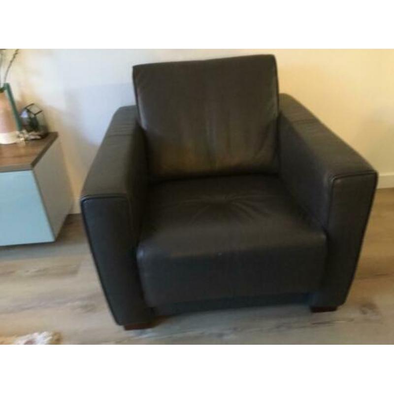 Leren fauteuils, z.g.a.n. Merk Henders en hazel
