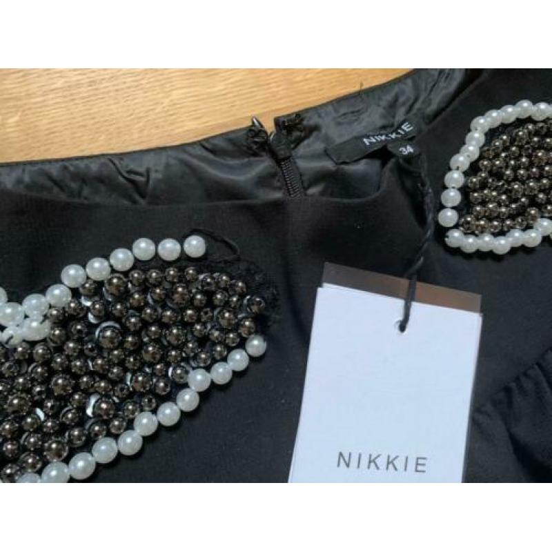 nikkie plessen 34 kralen skirt zwart rok zwart 149,95