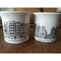 Porselein eierdop 2x villeroy Amsterdam