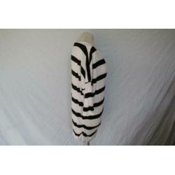 Zwart-wit gestreept damesshirt.Mt 42.Merk Divided