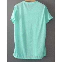 zeegroene top met ster maat M maat 38