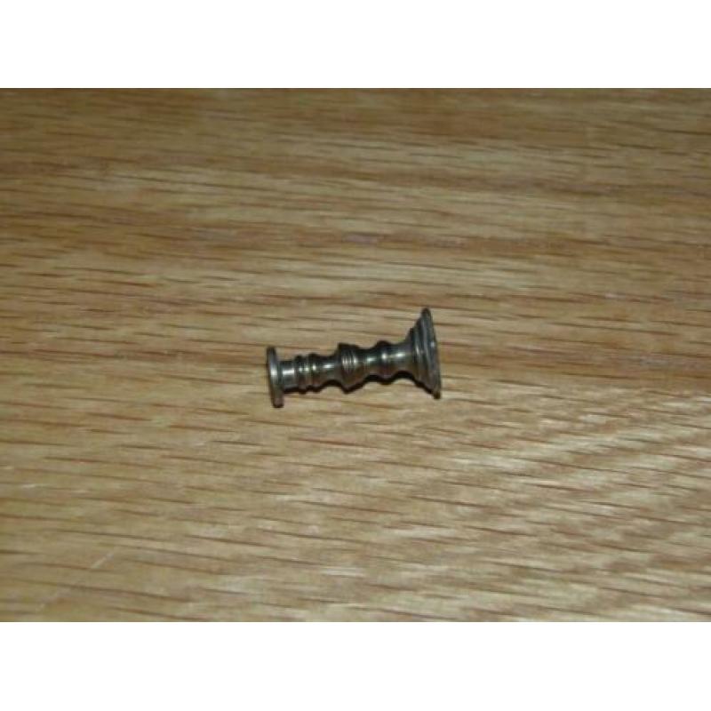 Vintage miniatuur koperen kandelaar 2.5 cm poppenhuizen