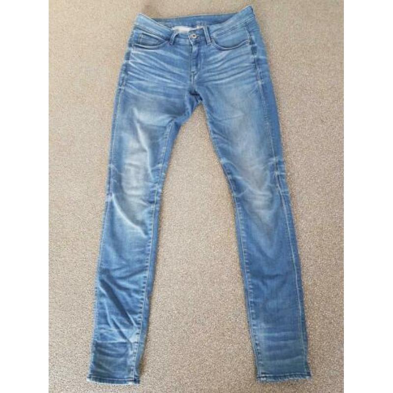 G-Star contour high skinny blauw mt 27-32
