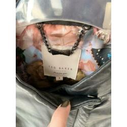 Ted baker echt leren jas biker model zwart mt 38