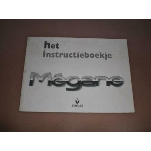 Handleiding/ instructieboekje Renault Megane/ 1998