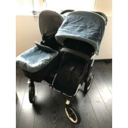 Bugaboo donkey duo spijkerstof limited edition
