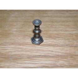 Vintage miniatuur koperen kandelaar 2.5 cm poppenhuizen
