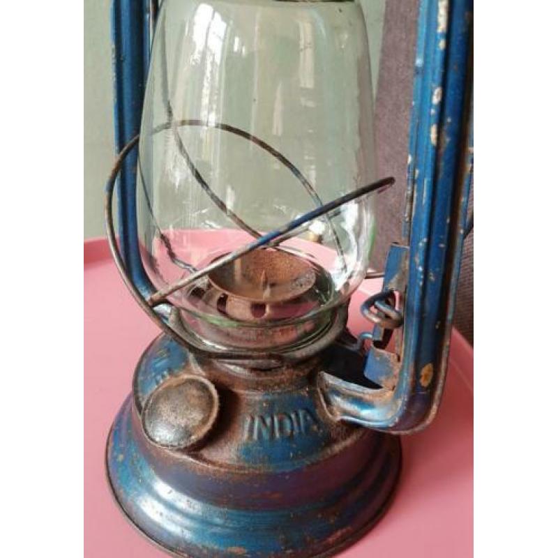 Oude olie petroleum kaars lamp eagle india