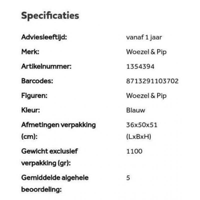 Woezel en Pip blauw kinderstoeltje, kinderfauteuil zgan