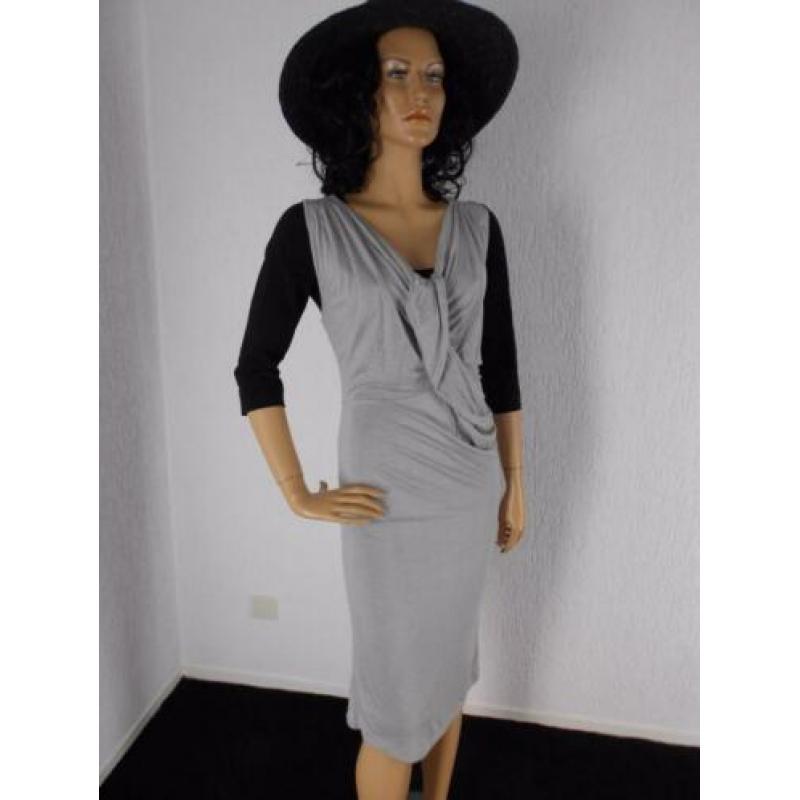 Soaked in Luxury nieuw jurk grijs stijlvol M 38 40