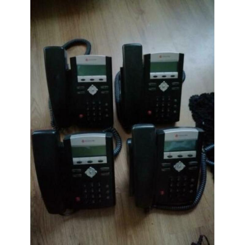 4 x kantoor telefoon polycom