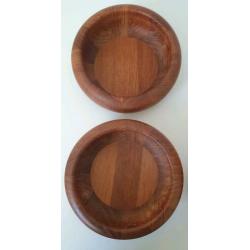 Vintage (teak)houten schaaltjes DIGSMED DESIGN denmark