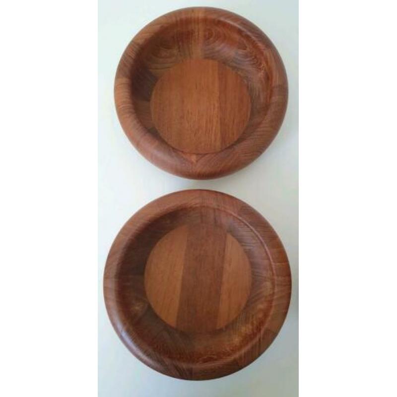Vintage (teak)houten schaaltjes DIGSMED DESIGN denmark