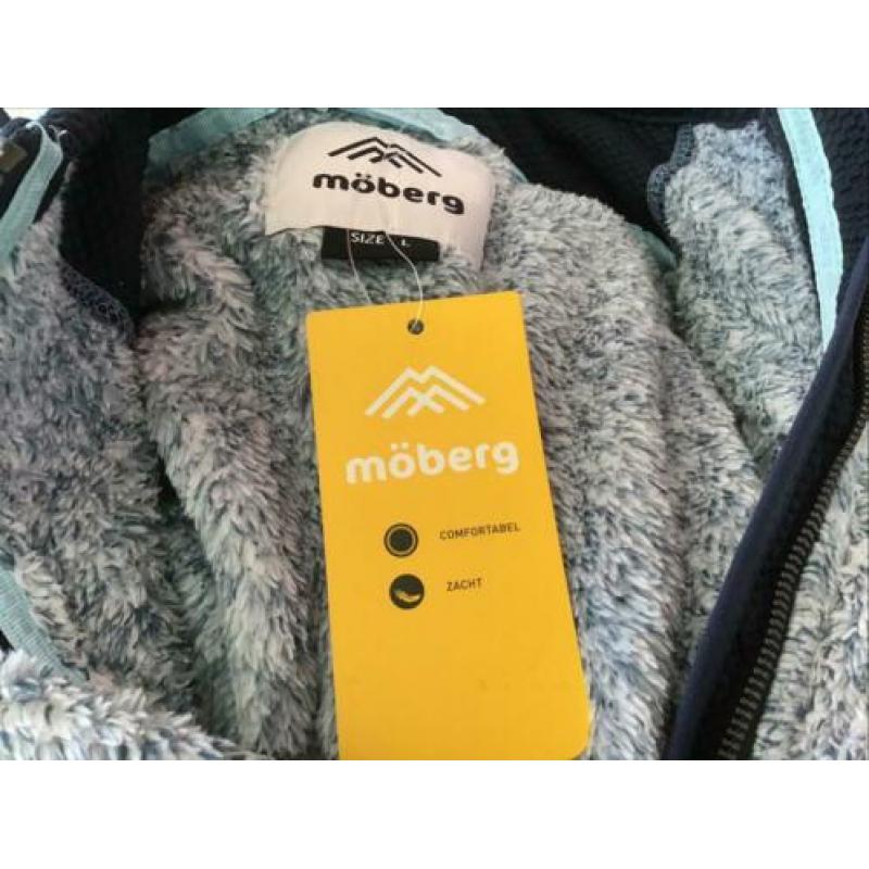 Nieuw fleece vest van moberg maat l