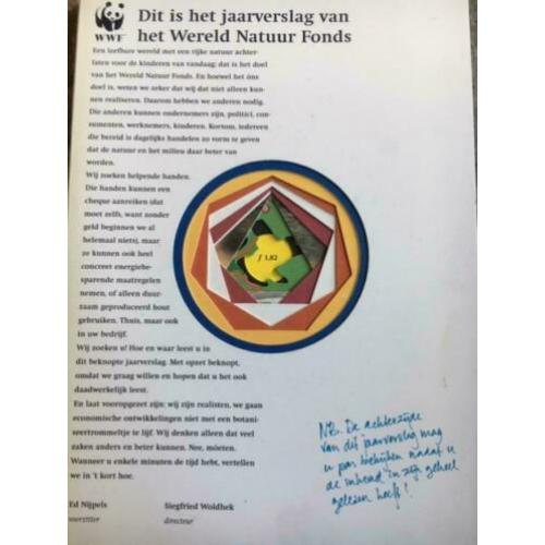 Jaarveslag Wereld Natuur Fonds