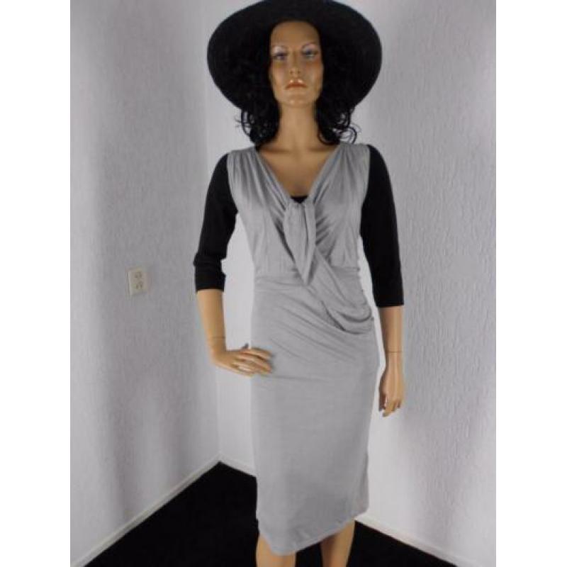 Soaked in Luxury nieuw jurk grijs stijlvol M 38 40